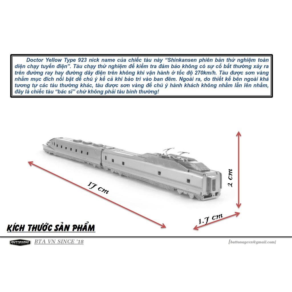 Mô Hình Lắp Ráp 3d Tàu Cao Tốc Shinkansen Doctor Yellow Type 923
