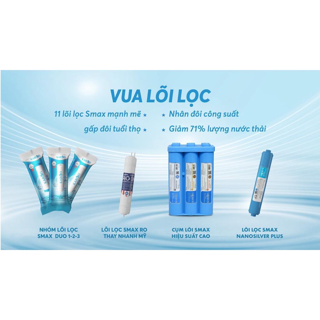 [TẶNG BỘ LÕI] Máy lọc nước nóng lạnh 11 lõi chính hãng Karofi KAD-D66, màng RO Mỹ, Bảo hành 36 tháng