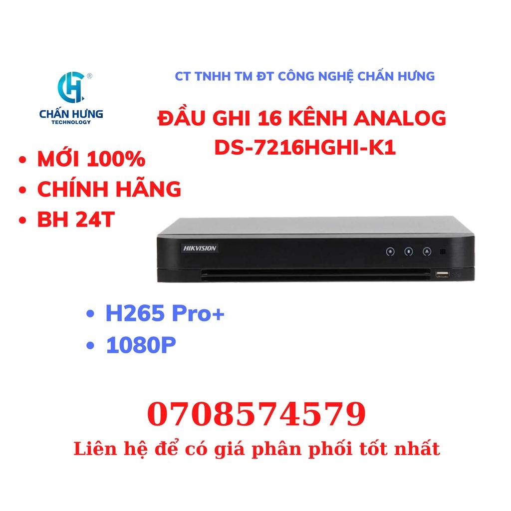 Đầu Ghi hình Analog Hikvision DS-7216HGHI-K1 16 Kênh - Hàng chính hãng