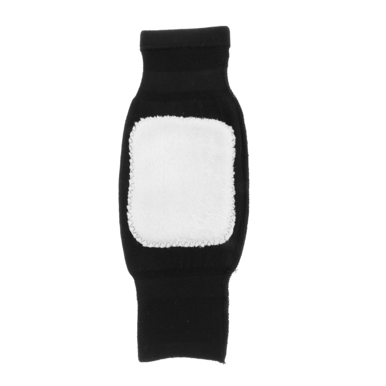 1 Pair Cotton Warm Knee Pads Thicken Lined Knee Warmers Knee Joint Support Pads Protection Gear Leg Compression Sleeves for Men Women Motorcycle Ski