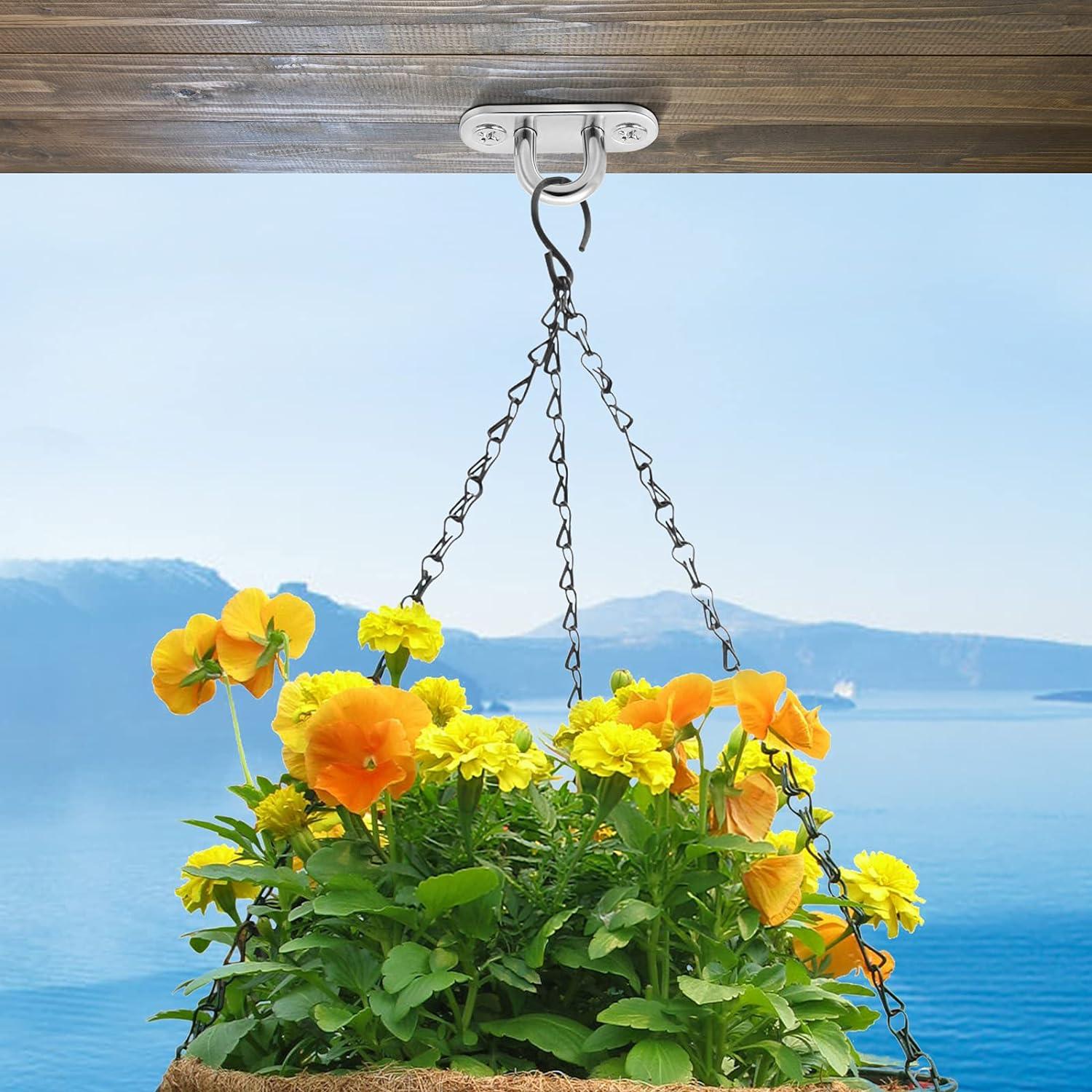 4 móc treo tường bằng thép không gỉ hình chữ U