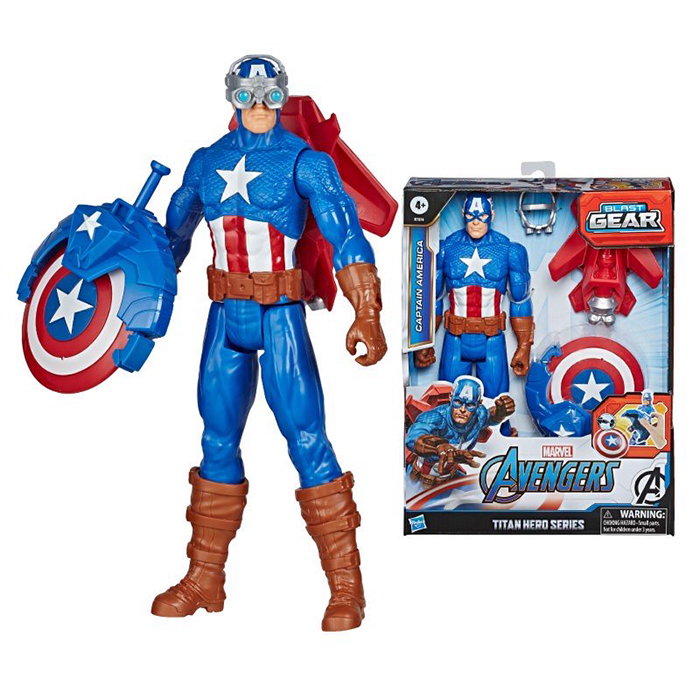 Đồ Chơi Siêu Anh Hùng Titan Và Khiên Chiến Captain American E7374