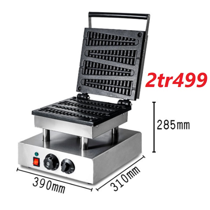 Máy Làm Bánh Công Nghiệp Đường Phố bánh quế Lollipop Lolly Stick Waffle maker XCFX4 Electric 220v Machine PVN4513