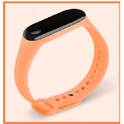 Dây đeo thay thế thân thiện với môi trường từ nhựa TPE mềm dạ quang cho Xiaomi miband 3, 4 M3M4 LUMINOUS STRAP