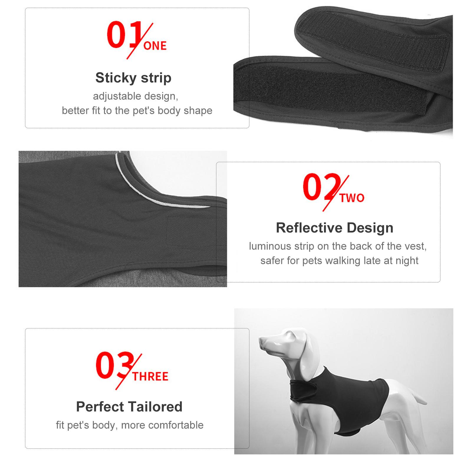 Áo khoác cho chó mềm mại, thoải mái có thể điều chỉnh