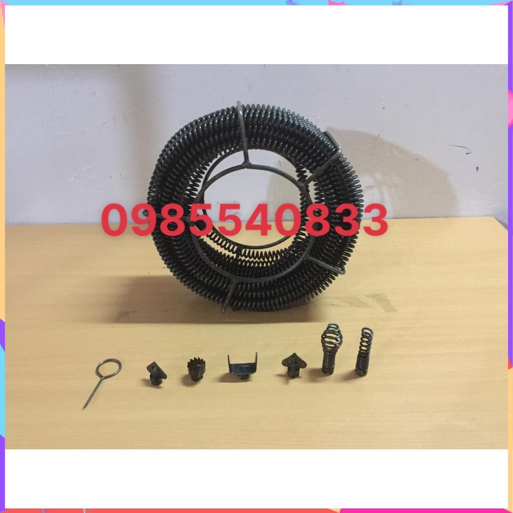 Dây thông tắc cống dài 3M dùng tay quay, thông bồn cầu,bồn rửa mặt,thông đường ống nước