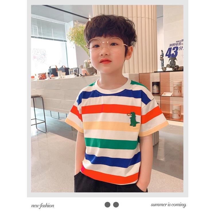 Áo thun bé trai size đại trẻ em, áo phông cộc tay cotton 12-38 kg
