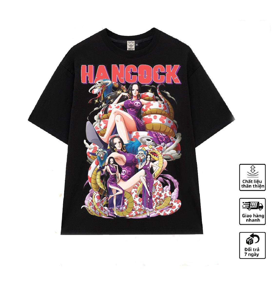 [UNISEX.GENZ]  Áo Anime In Hình One Piece Cực Chất  Oversize Unisex Nam Nữ Tay