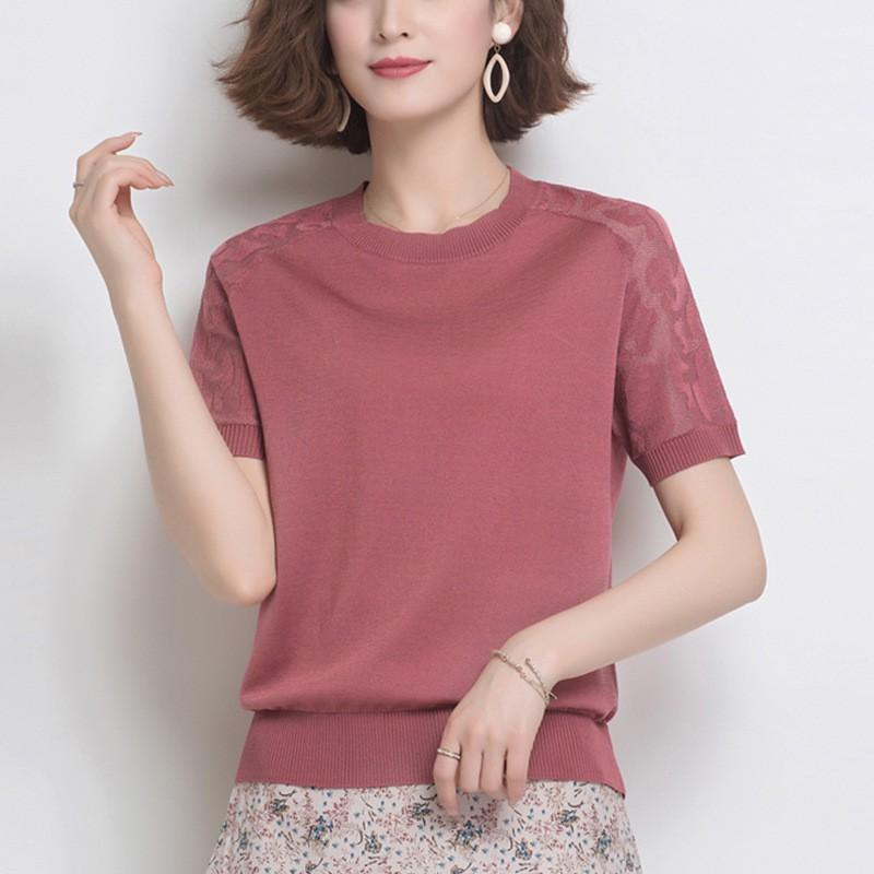 Áo Thun Nữ Phối Tay Ren Mùa Hè AL12 - Hàng Quảng Châu Cao Cấp