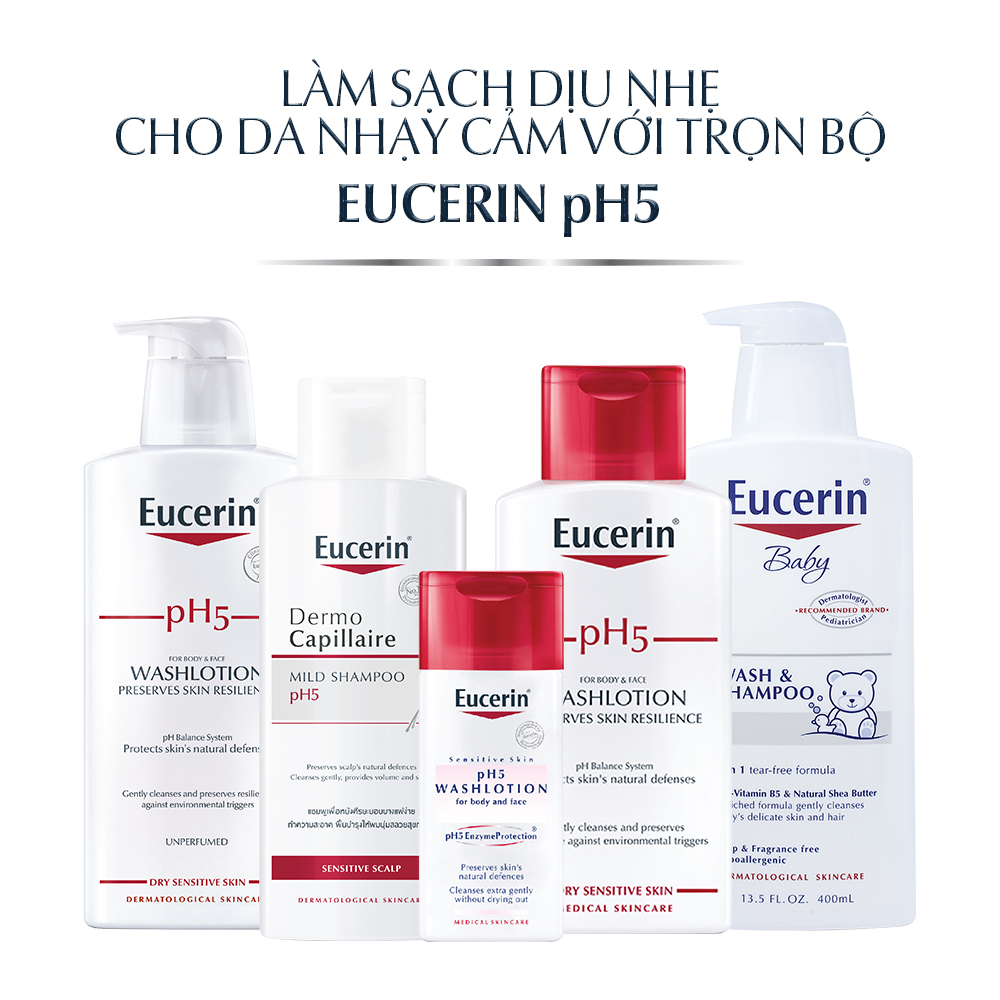 Sữa tắm cho da nhạy cảm Eucerin pH5 Washlotion 400ml