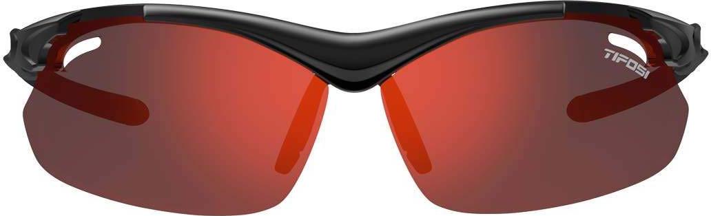 Kính mát thể thao Unisex Tifosi Tyrant 2.0 - Gọng Gloss Black, Bộ 3 tròng Clarion Red / AC Red / Clear