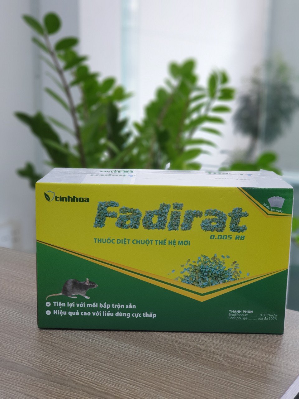 Thuốc diệt chuột thế hệ mới FADIRAT 0.005 RB - Tiện lợi với mồi bắp trộn sẵn - Hiệu quả cao với liều dùng cực thấp