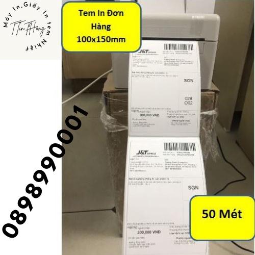 Giấy In Nhiệt Đơn Hàng 100x150 x 350 Tem