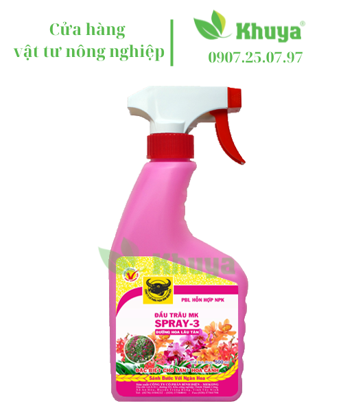 Phân bón lá Đầu Trâu Spray 1 2 3 500ml BA GIAI ĐOẠN