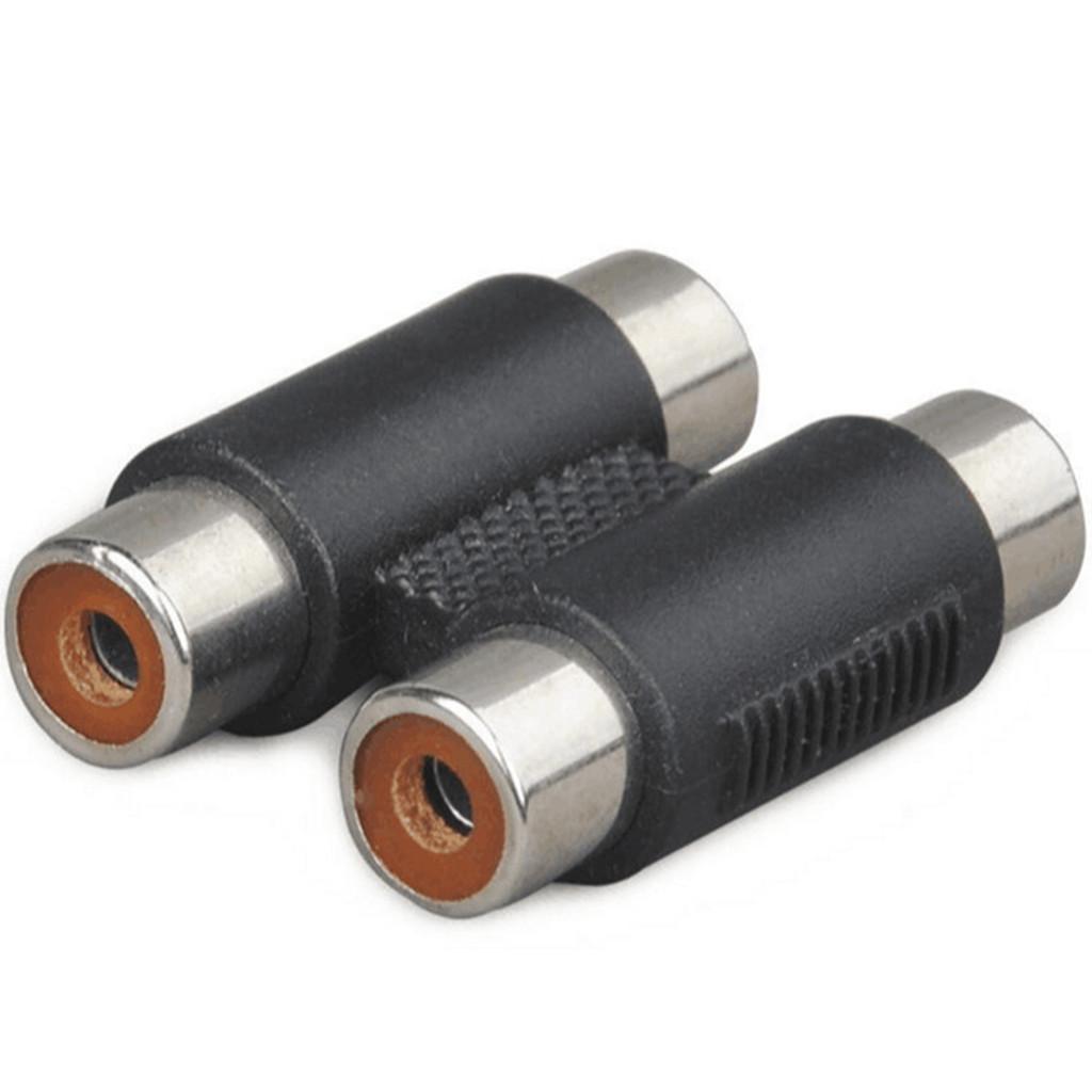 2 RCA Female to Female Coupler Joiner Audio/Video Cable Connector Extension