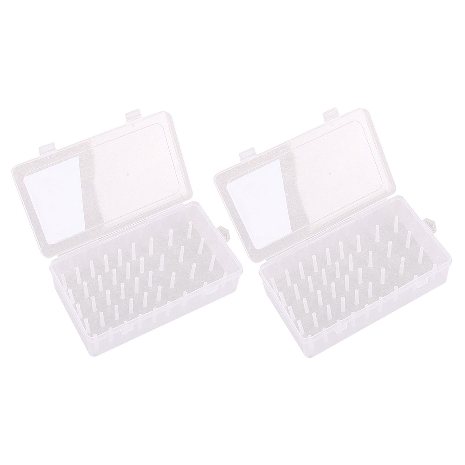 2pcs Embroidery Floss Thread Storage Organizer Box Sewing Thread Bobbins Holder