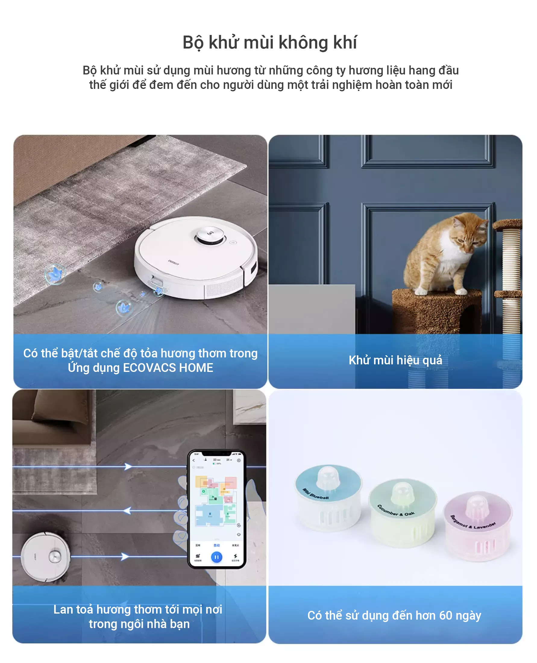 Robot hút bụi lau nhà Ecovacs Deebot T9 Plus - Trắng Bản Quốc tế - App Tiếng Việt, hàng nhập khẩu chính hãng full VAT, bảo hành chính hãng 24 tháng bởi Vietnam Robotics, lực hút 3000Pa, thời gian hoạt động 3 giờ liên tục