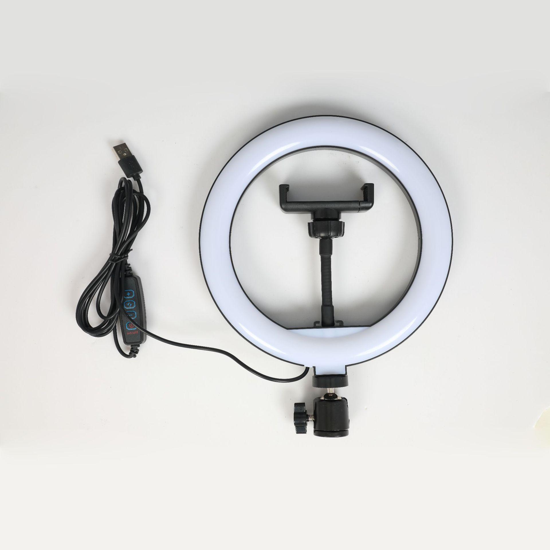 Ánh sáng lấp đầy thuận lợi nhất Vòng đèn led ba màu 8 inch di động máy ảnh cầm tay làm đẹp chụp ảnh trực tiếp điện thoại di động lấp đầy ánh sáng