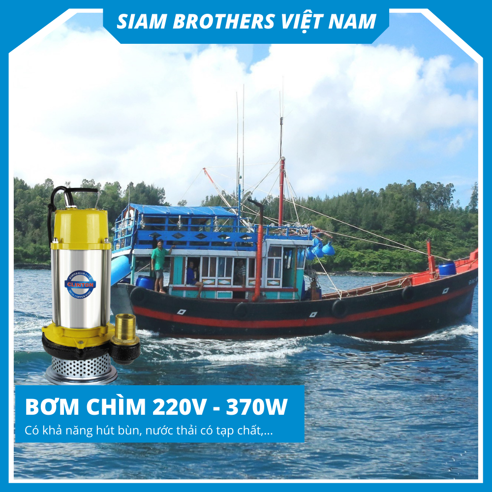 Máy bơm chìm bọc inox SSS1.5-16-0.37 - 370W Siam Brothers