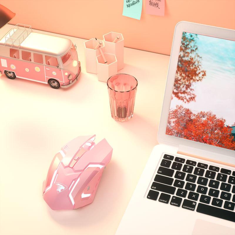 2.4G + Bluetooth Chế Độ Kép Chuột Không Dây Sạc Cơ Chơi Game Game Bluetooth Silent Chuột Máy Tính Xách Tay Công Sở