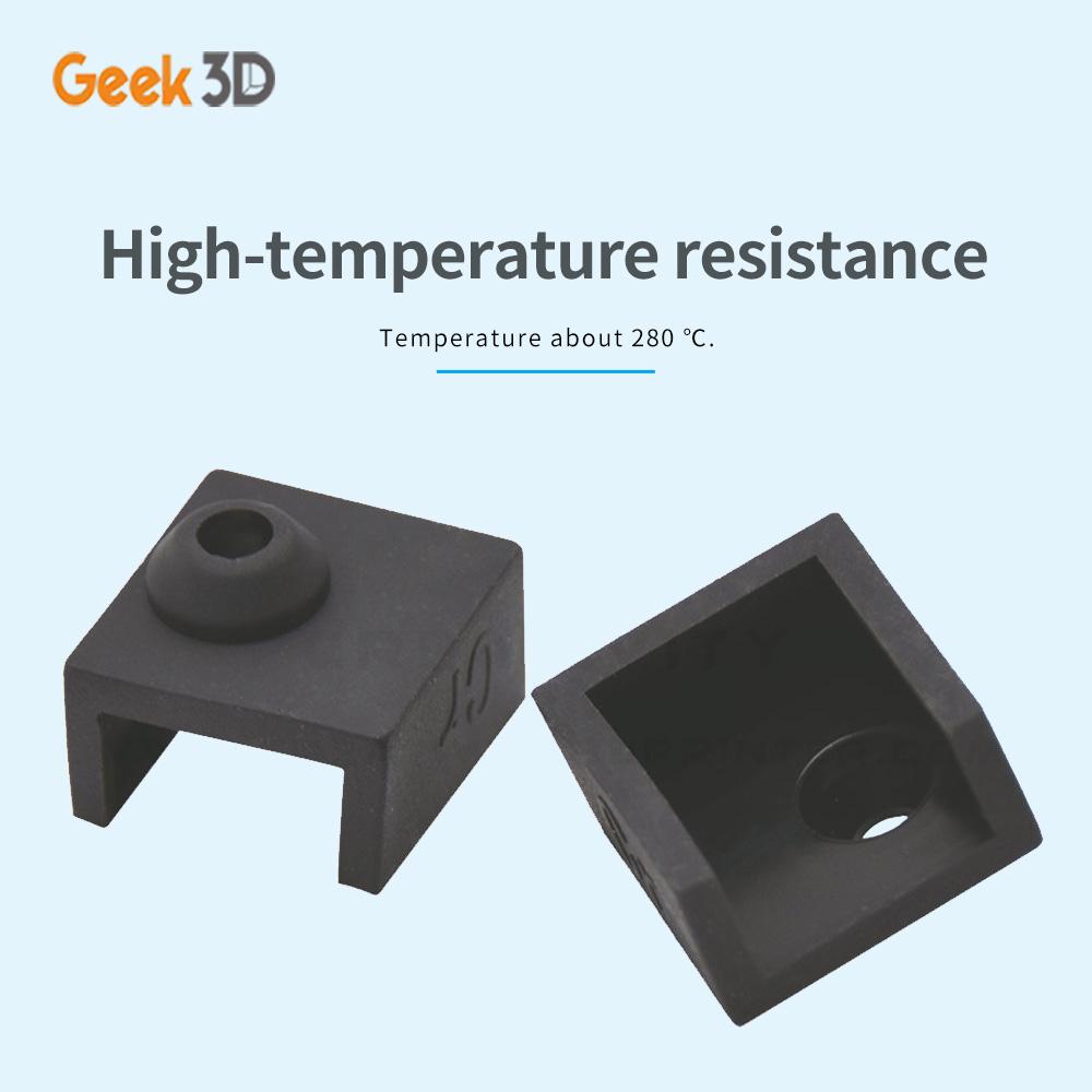 3/5PC MK8 Silicone Sock Nâng Cấp Cho Vỏ Nhôm Khối MK7/MK8 Silicone Tay Sử Dụng 3D Máy In Ender 3 CR10 Hotend Máy