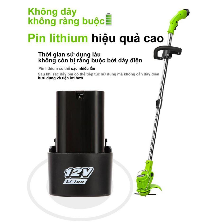Máy cắt cỏ cầm tay dùng pin lithium gọn nhẹ và tiện lợi