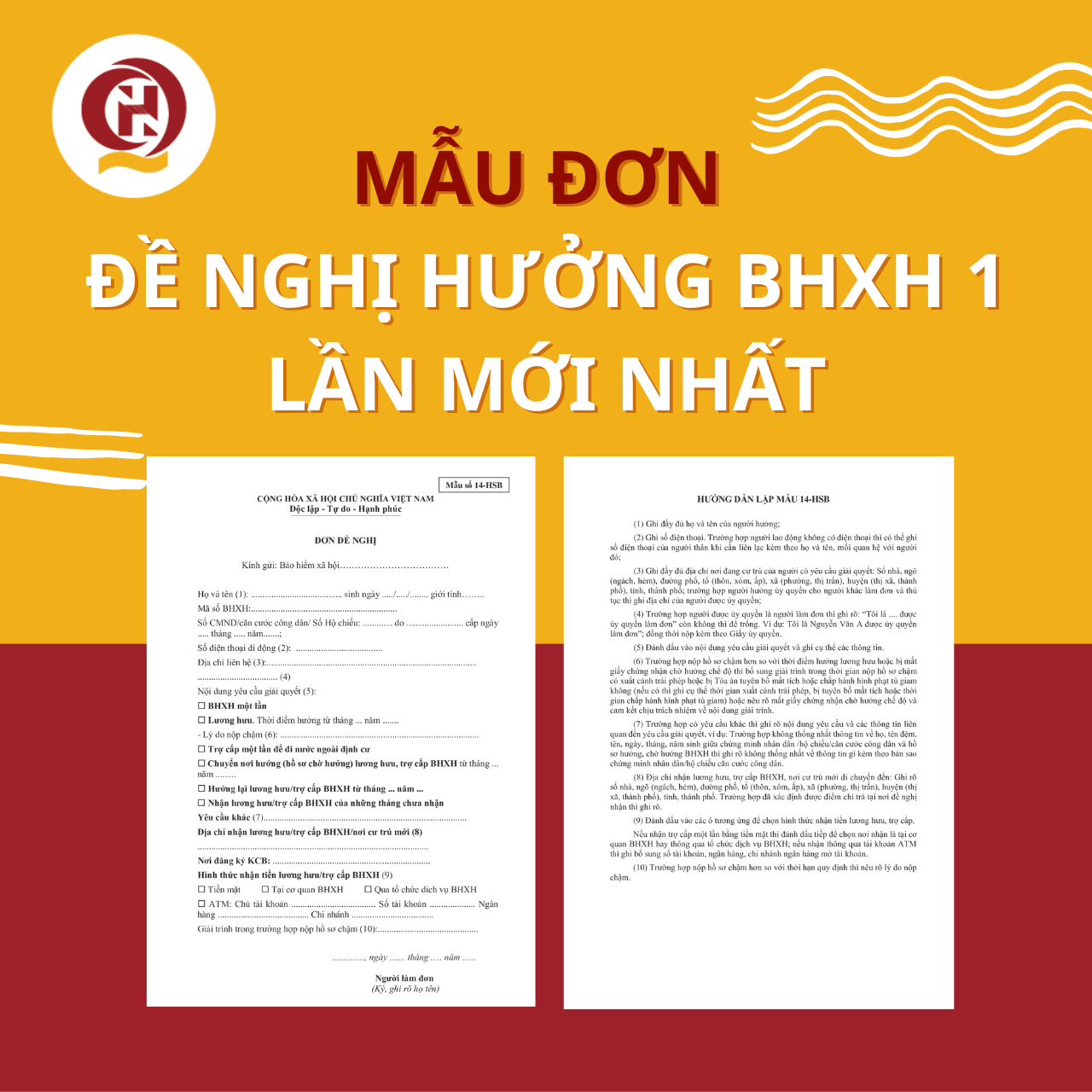 Mẫu đơn đề nghị hưởng BHXH 1 lần mới nhất