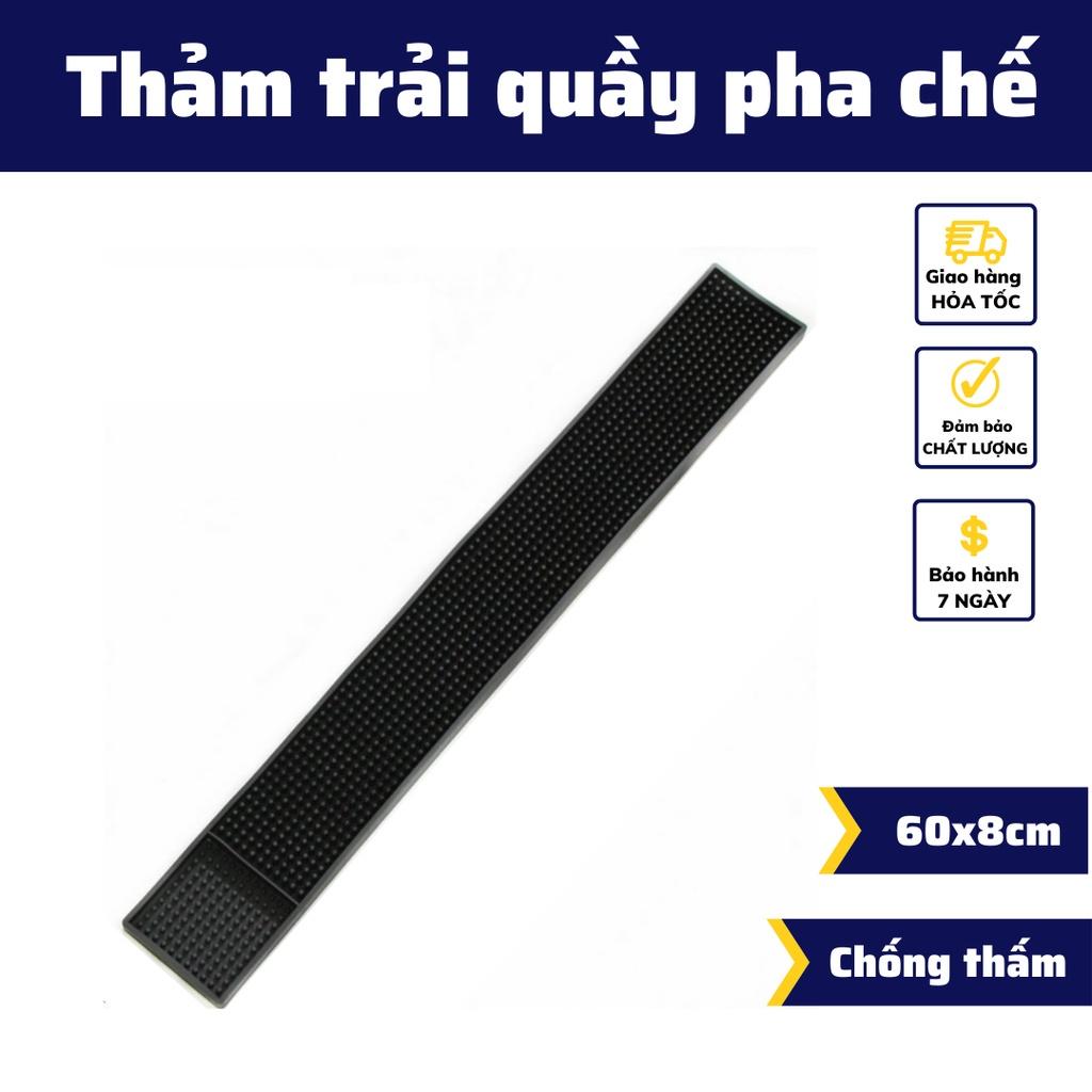 Thảm trải bar thảm lót quầy pha chế 60x8cm pha Espresso cafe rang xay tấm lót cao su chống rỉ nước