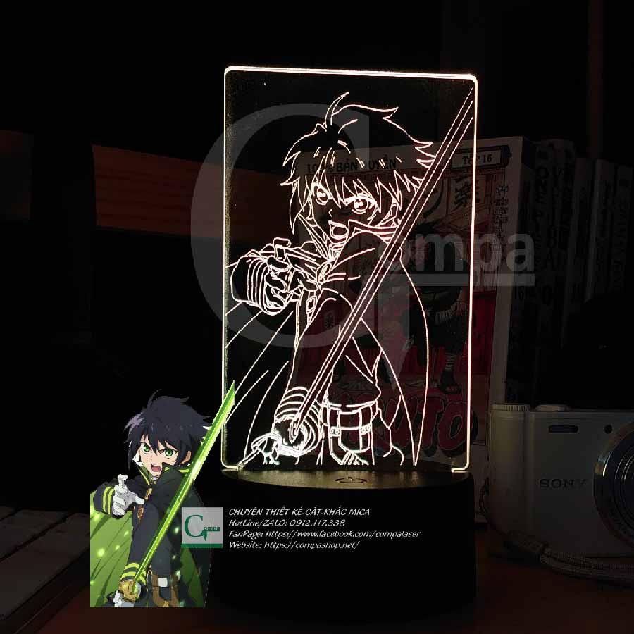Đèn Ngủ Seraph of the End Yuichiro Hyakuya ASTE0201 16 màu tùy chỉnh - COMPASHOP