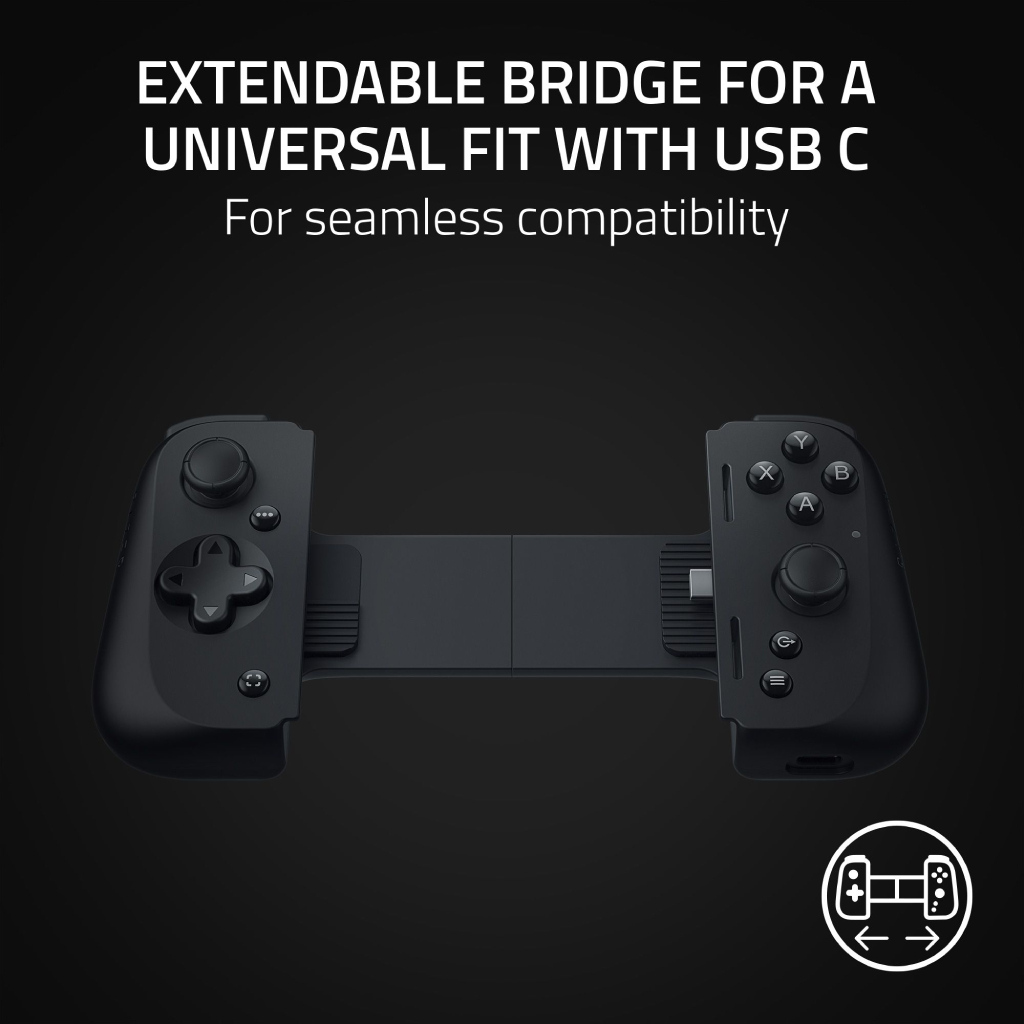 Razer Kishi V2 USB C - Tay Cầm Chơi Game Dành Cho iPhone và Android - Hàng chính hãng