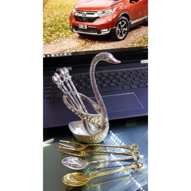 Bộ thìa cafe thiên nga để bàn độc đáo