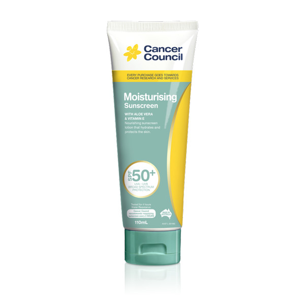 Kem chống nắng dưỡng ẩm Cancer Council Moisturising SPF 50+/PA ++++ 110ml