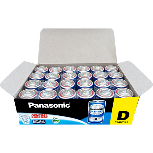 Vỉ Pin than Đại D Panasonic Hyper 1.5V R20UT/2S-V (2 viên/10 viên) - Hàng chính hãng