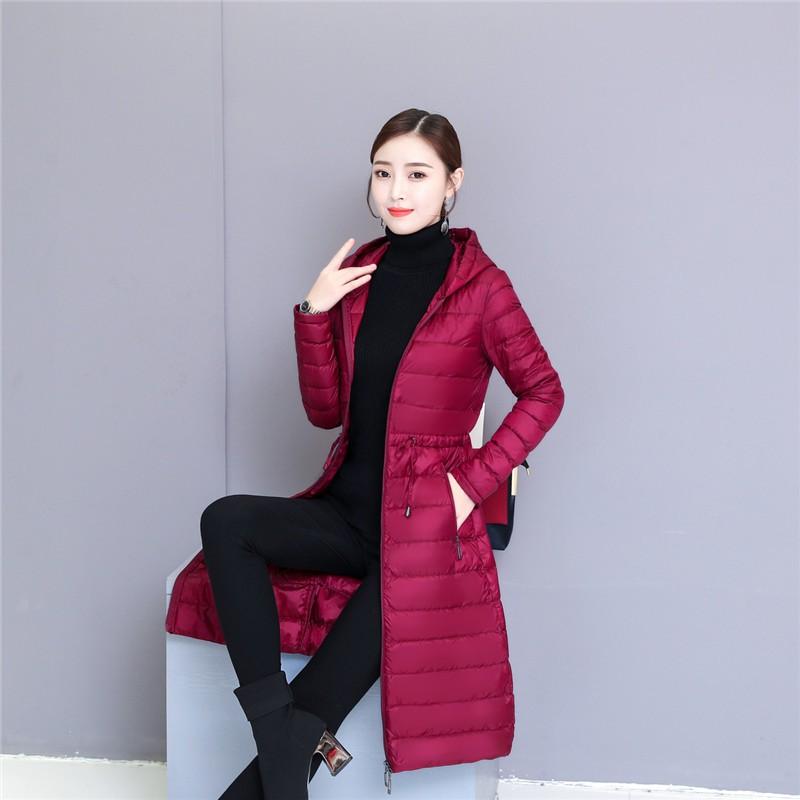Áo Khoác Phao Nữ Lông Vũ Dáng Dài Chít Eo Đẹp AK113 - Hàng Quảng Châu Cao Cấp