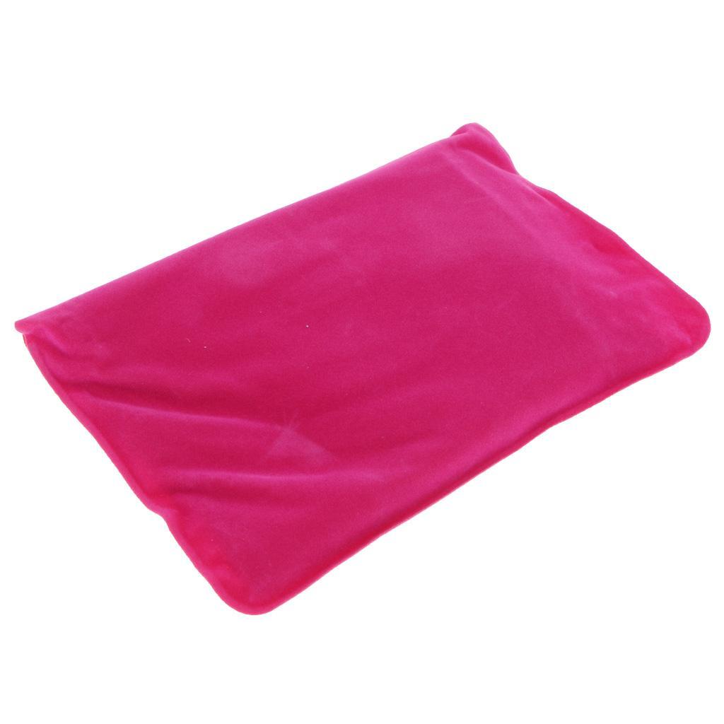 Travel Inflatable U Shape Pillow Neck Head Rest Air Soft Cushion -Rose Red
