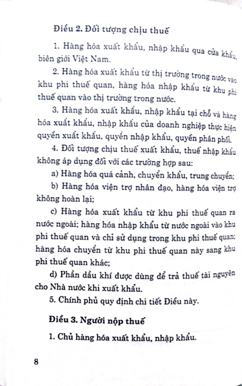 Luật Thuế xuất khẩu, thuế nhập khẩu năm 2016 và nghị định hướng dẫn thi hành