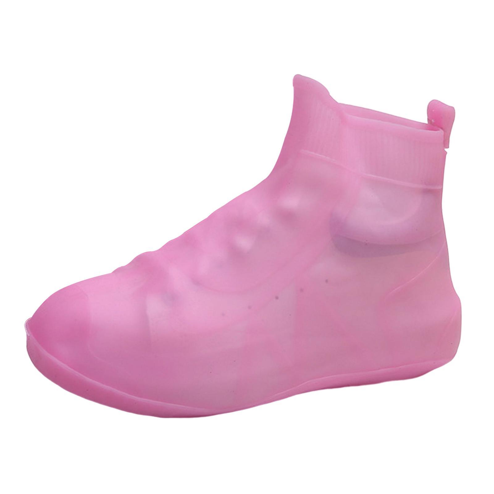 Rain Boot Waterproof Shoes Covers, Nonslip Shoe Cover Galoshes, Reusable Rain Snow Boots Overshoes for Cycling Outdoor Camping Fishing Garden Travel
