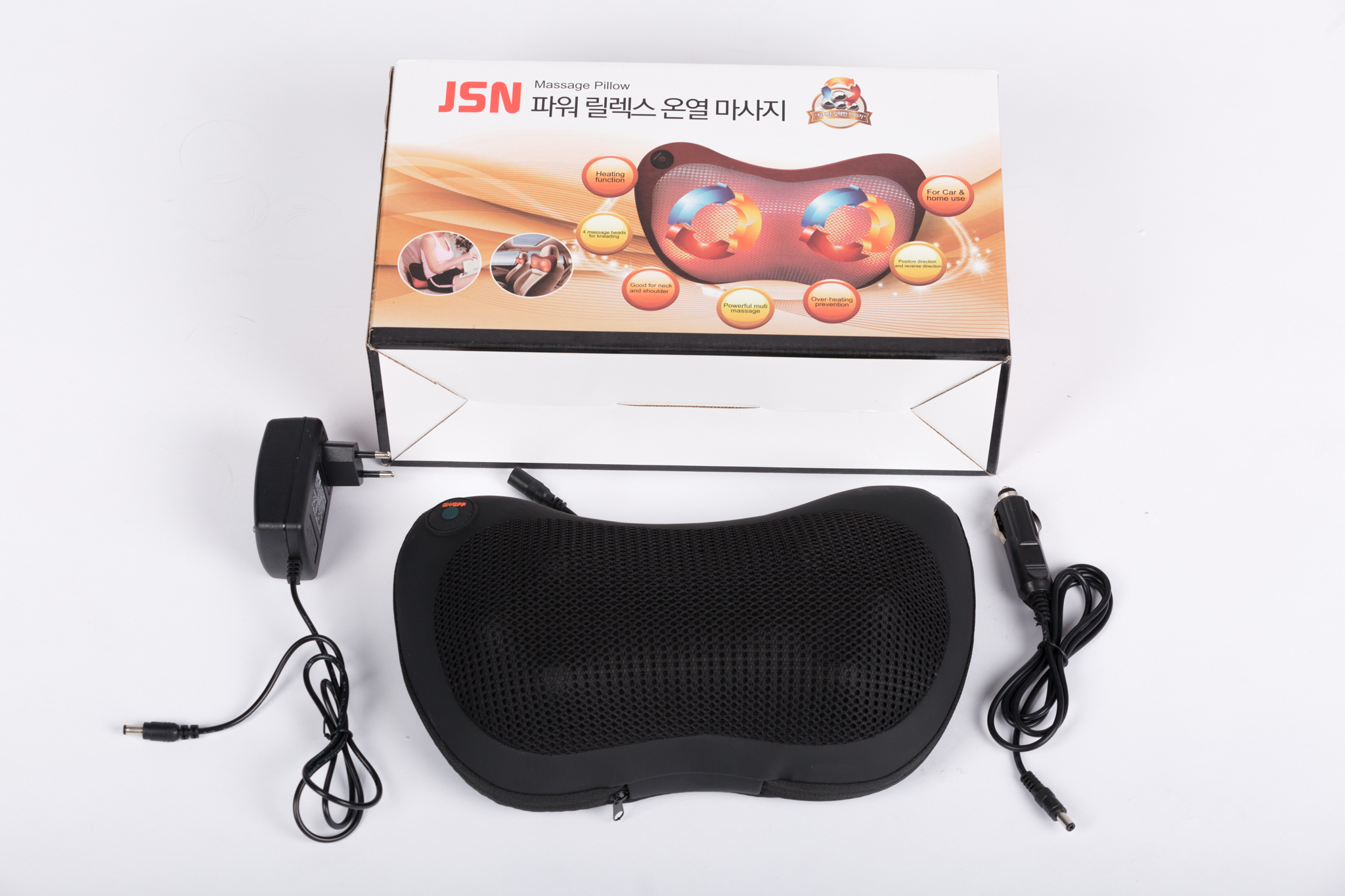 Gối massage hồng ngoại 8 bi