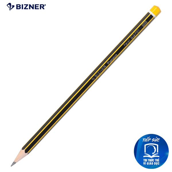 Hộp 10 cây Bút chì gỗ HB cao cấp Bizner BIZ-P01