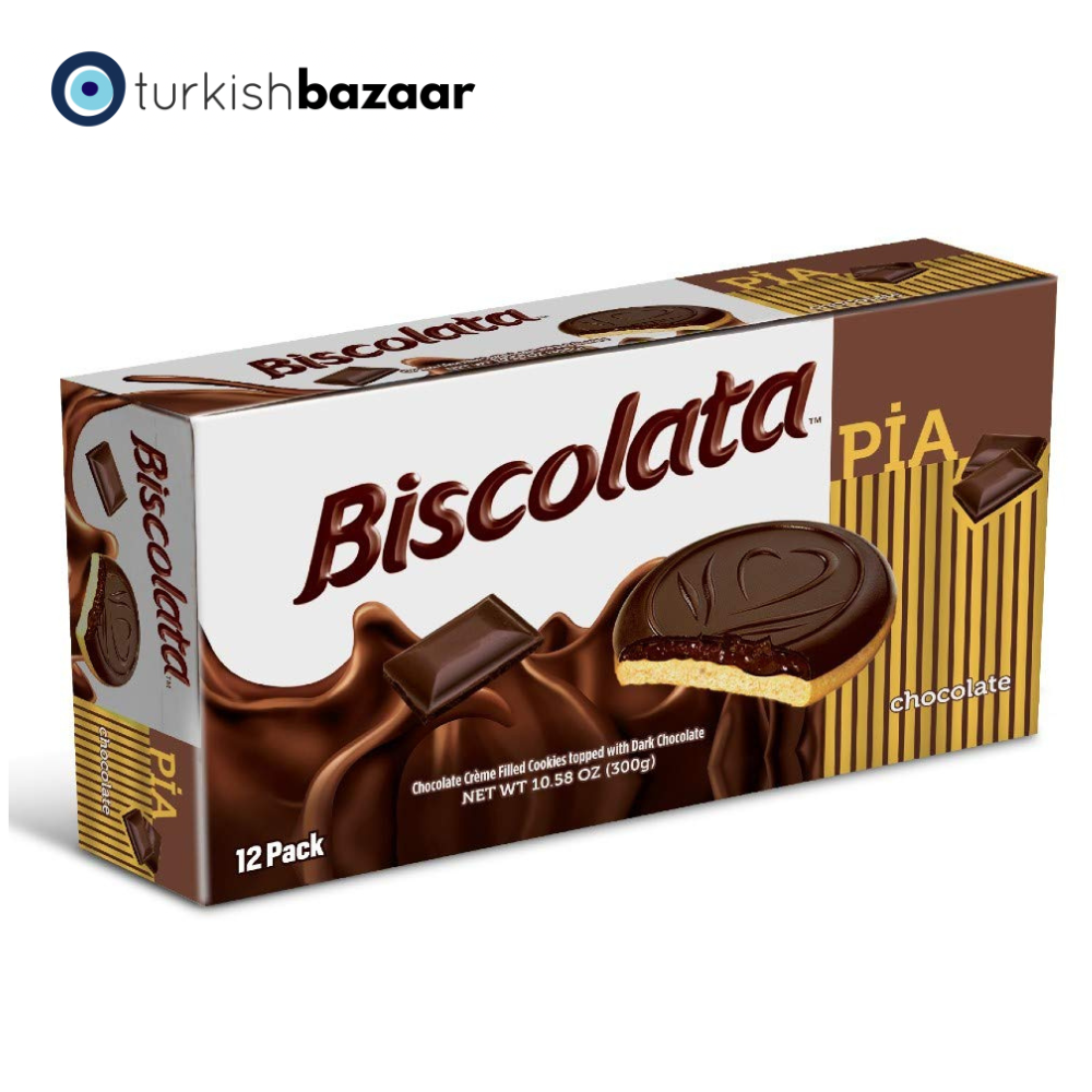 Bánh Socola nhân mứt cam Biscolata Pia 100g