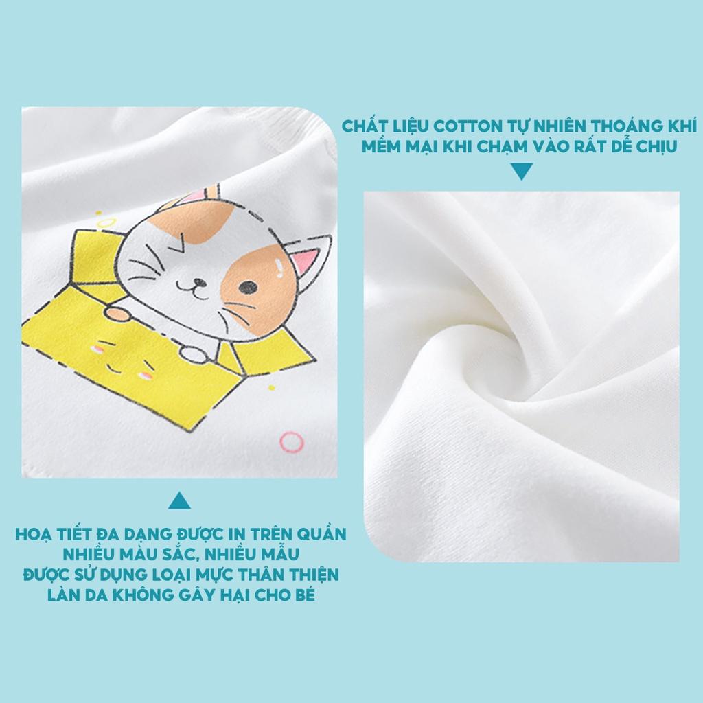 Quần Lót Mặc Ngoài Bỉm Tả Cho Bé Từ 0-2 Tuổi Quần Lưng Cao Cotton 100%