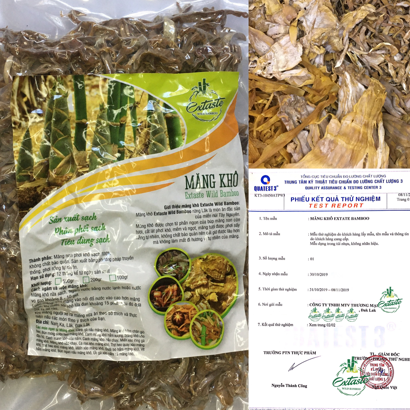 Măng Khô Rừng Tây Nguyên Ngon Sạch Rẻ Extaste Bamboo Giàu Chất Sơ, Vitamin Và Khoáng Chất- Phù Hợp Các Món Vịt Nấu Măng, Miến Măng Gà, Hầm Chân Giò, Măng Kho Cá - Massel Official