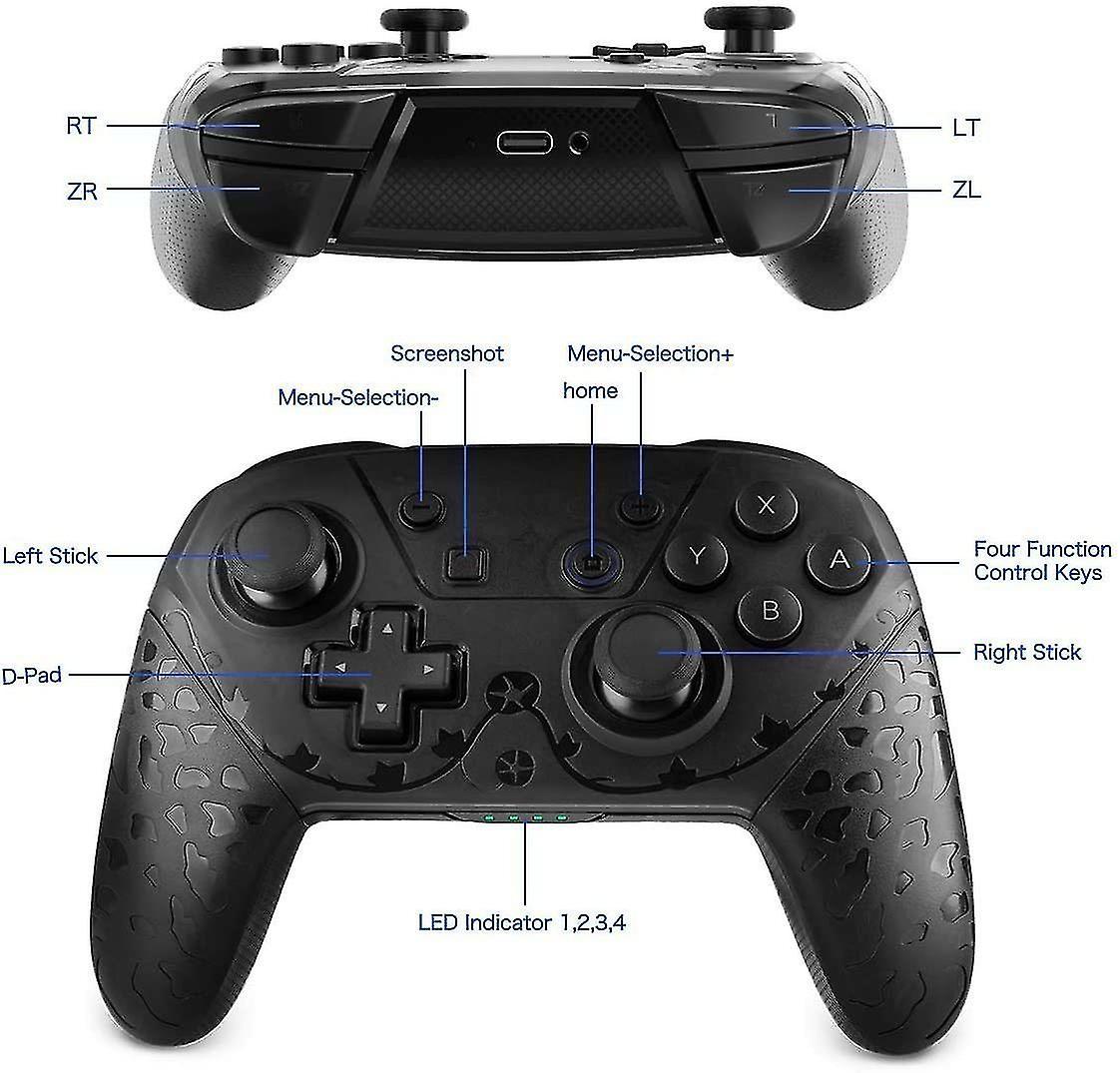 Switch Pro/Switch/Switch Lite Bộ điều khiển không dây Switch Pro và Switch Lite Bộ điều khiển rung kép