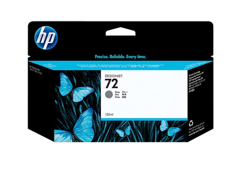 Mực In HP 72 Gray Ink Cartridge (3WX08A) 130ml - Hàng Chính Hãng