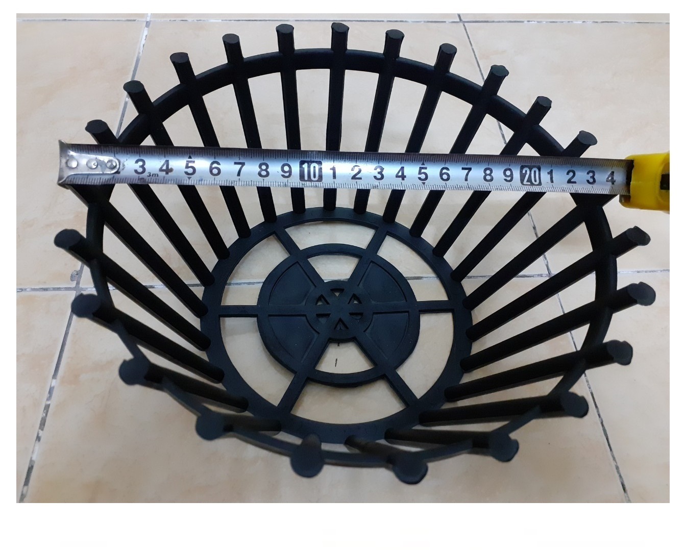 10 CHẬU NHỰA GIẢ GỖ FI 26_NSX BÌNH THUẬN PLASTICS!- VÀ 10 MÓC KẼM 70CM TREO CHẬU SIÊU BỀN!!!
