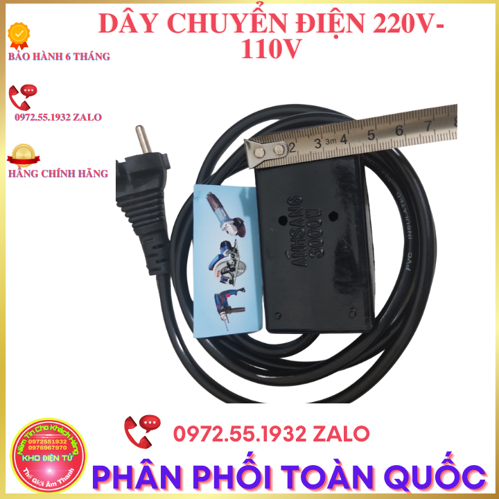 Ổ chuyển điện 220v sang 110v cho máy khoan cắt mài nội địa