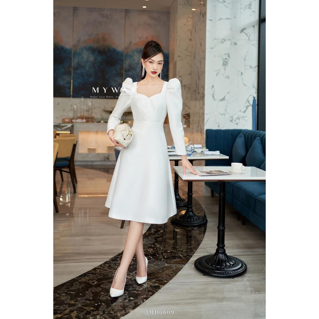 Đầm Nữ Dự Tiệc Thiết Kế MY WAY Tay Bồng Dáng Xòe Sang Trọng 3MD0609