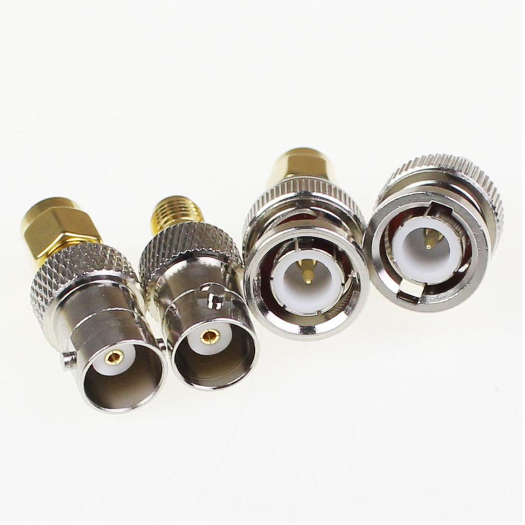 4Pcs BNC To SMA Type Male Female RF Kit Adapter Connector Test Converter Set