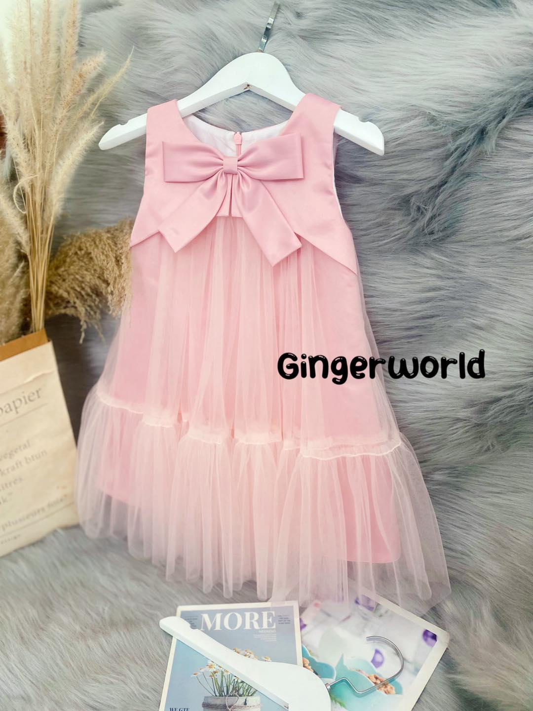 ĐẦM DỰ TIỆC CHO BÉ HQ1062 GINGER WORLD