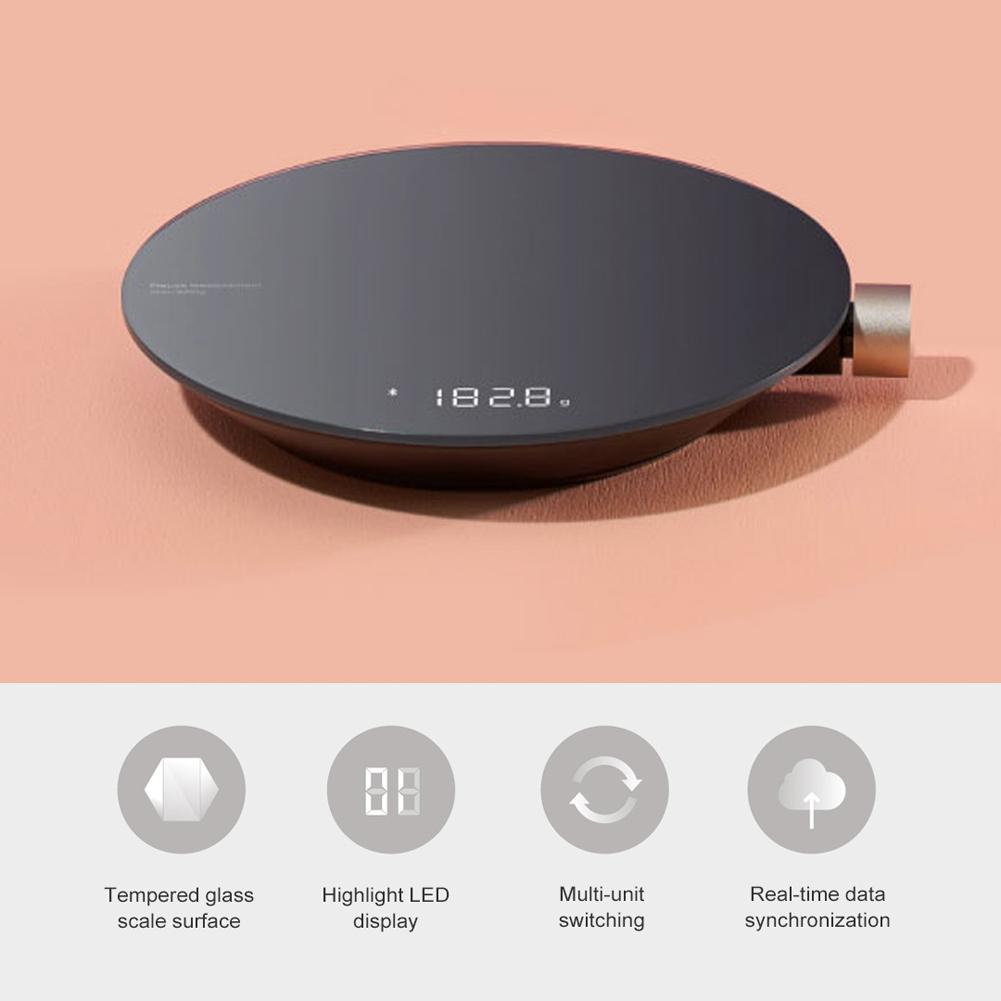 Intelligent BT Kitchen Scale Electronic Scale Mini Mechanical Scale Food Weighing Measuring Tool LED Digital